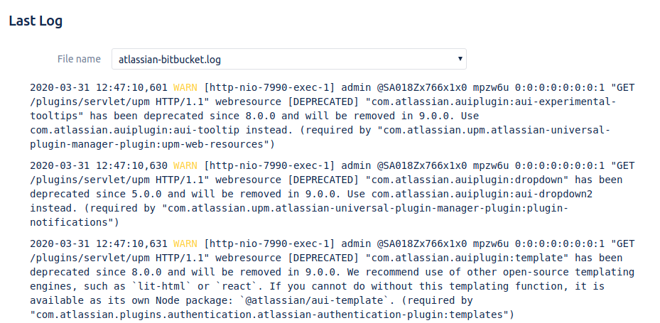 Advanced Logging for Bitbucket