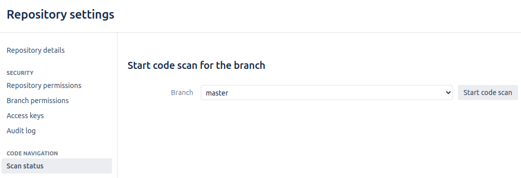 Code navigation settings
