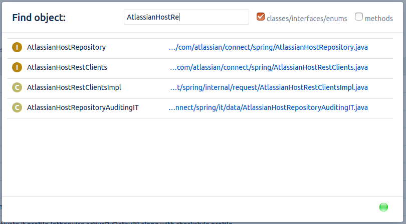 Code navigation search